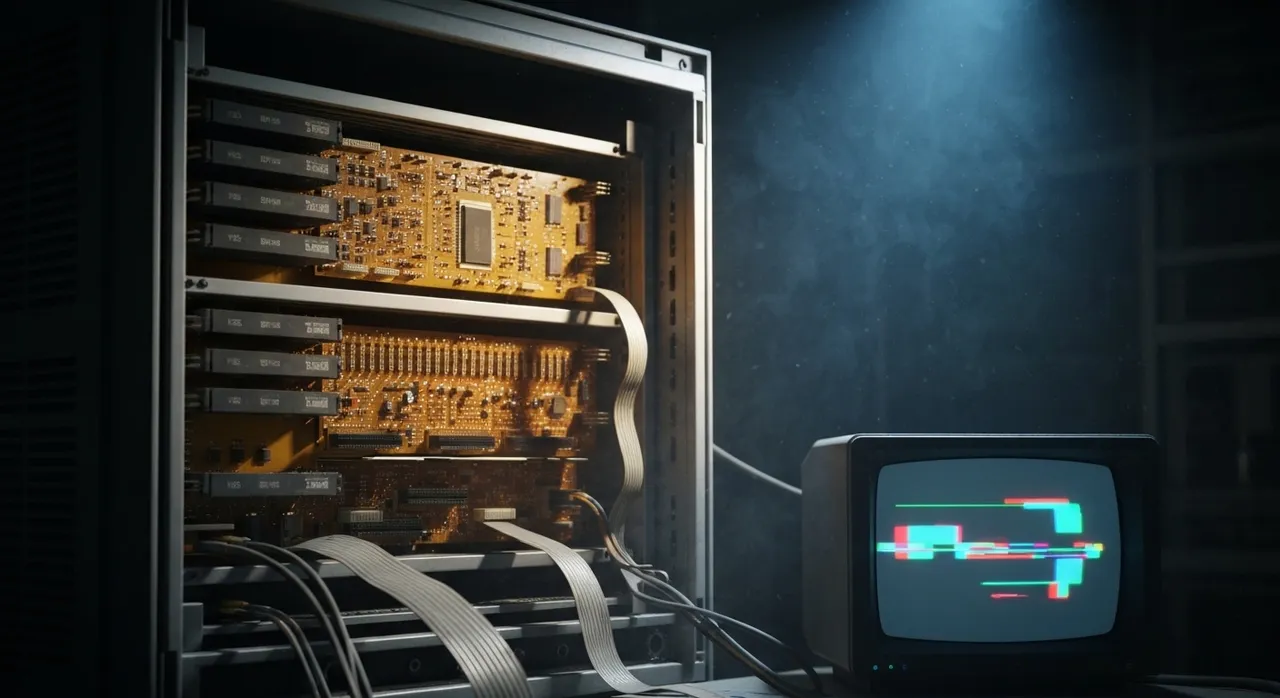 A Look Inside a Decommissioned 1997 BBC Ceefax Generator
